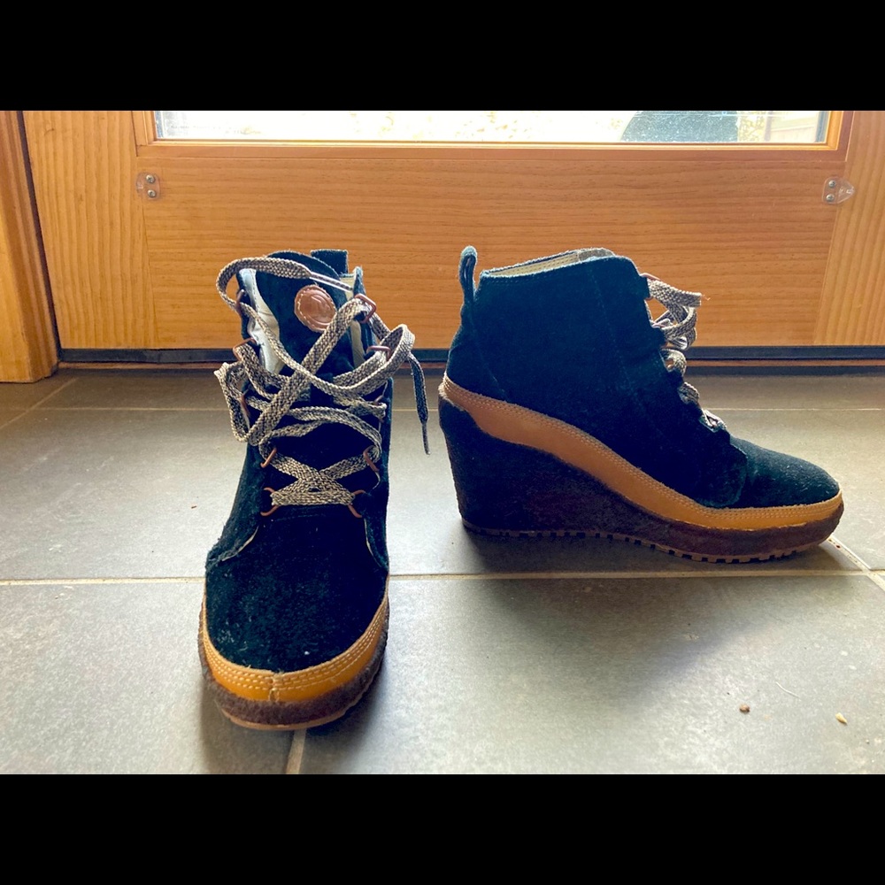 Merrell Wedge Suede Ankle Boots